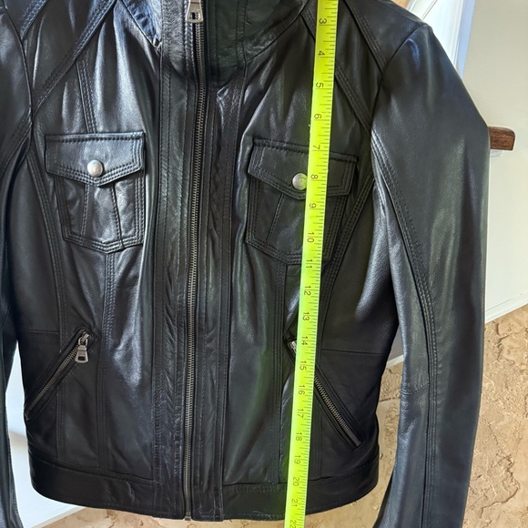 Guess Black Leather Jacket - Picture 6 of 6